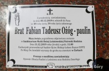 Zmarł Br. Fabian Ożóg